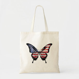 Bolsa Tote Adesivo de Sinalizador da Borboleta Swallowtail Am