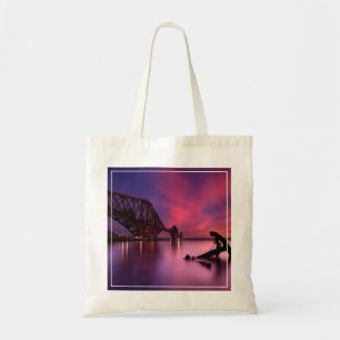 Bolsa Tote Adiante ponte do trilho no por do sol   Scotland