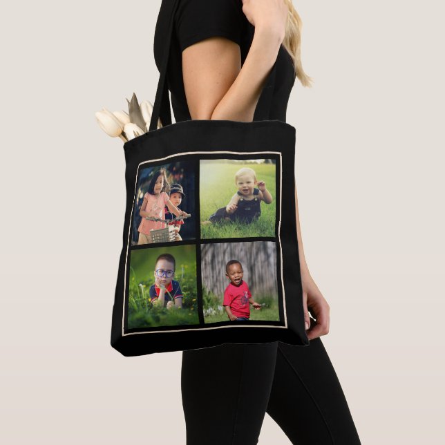 Bolsa Tote Adicionar a sua família personalizada personalizad (Close Up)