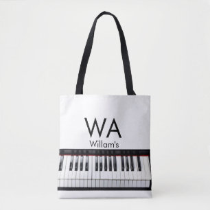 Bolsa Tote Adicionar letra inicial do nome do monograma texto