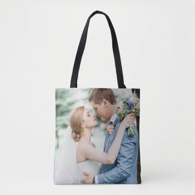 Bolsa Tote Adicionar Sua Própria Foto Personalizada De Dois L (Frente)