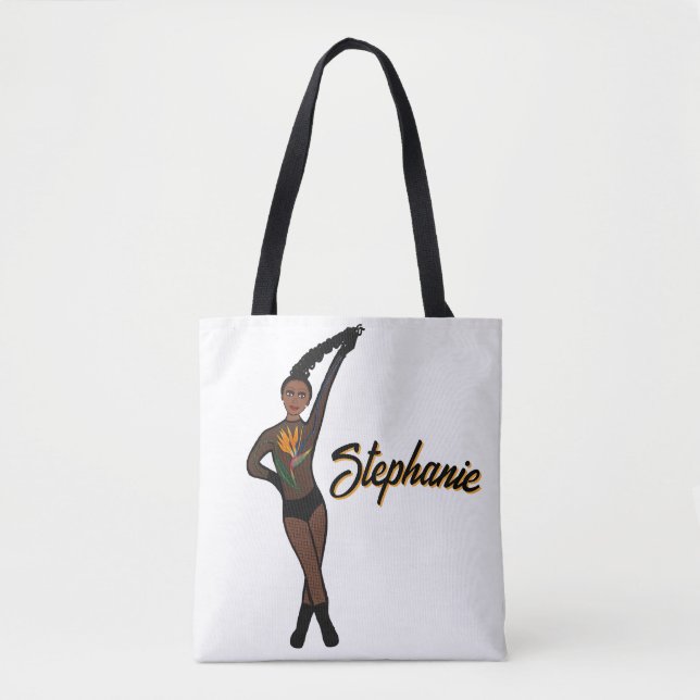 Bolsa Tote Adicionar um nome estilo Paraíso #1 (Frente)
