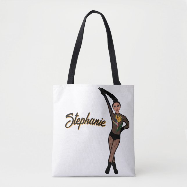 Bolsa Tote Adicionar um Nome Estilo Paraíso #2 (Frente)