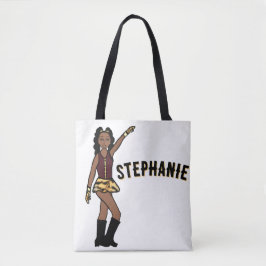 Bolsa Tote Adicionar Um Nome Maroon Tiger Estilo #1