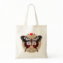 Adicione Nome Fofo Vintage Butterfly Melhor Profes