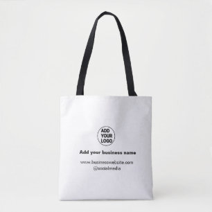 Bolsa Tote adicione seu logotipo/design personalizado simples