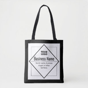 Bolsa Tote Adicione seu modelo personalizável de logotipo