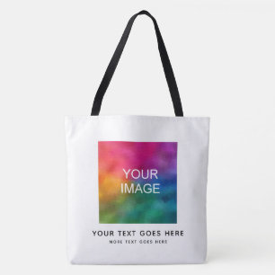 Bolsa Tote Adicione Seu Texto Nome Imagem Foto Logo Aqui