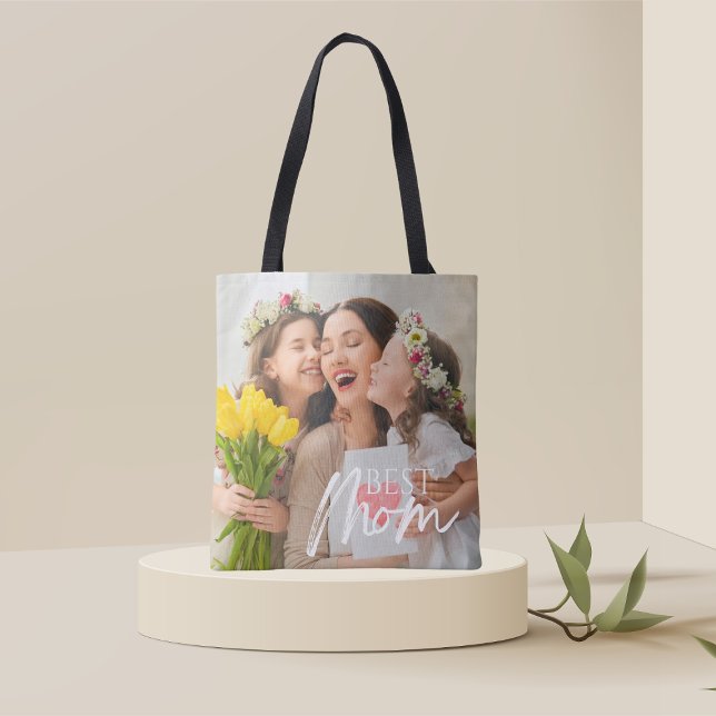 BOLSA TOTE ADICIONE SUA FOTO À MELHOR MÃE (Criador carregado)