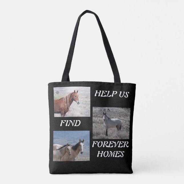 Bolsa Tote Adopt a Wild Horse (Verso)