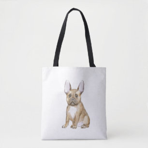 Bolsa Tote Adorable french bulldog puppy