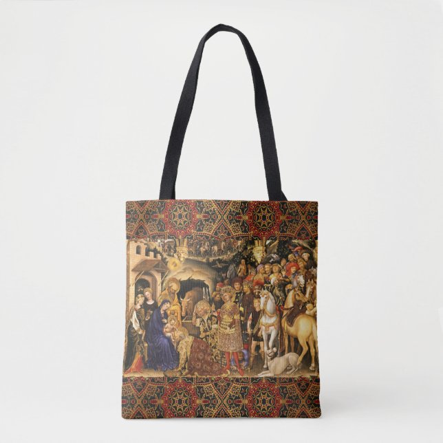 Bolsa Tote ADORAÇÃO DE MAGI Gentile Da Fabriano, Natal (Frente)