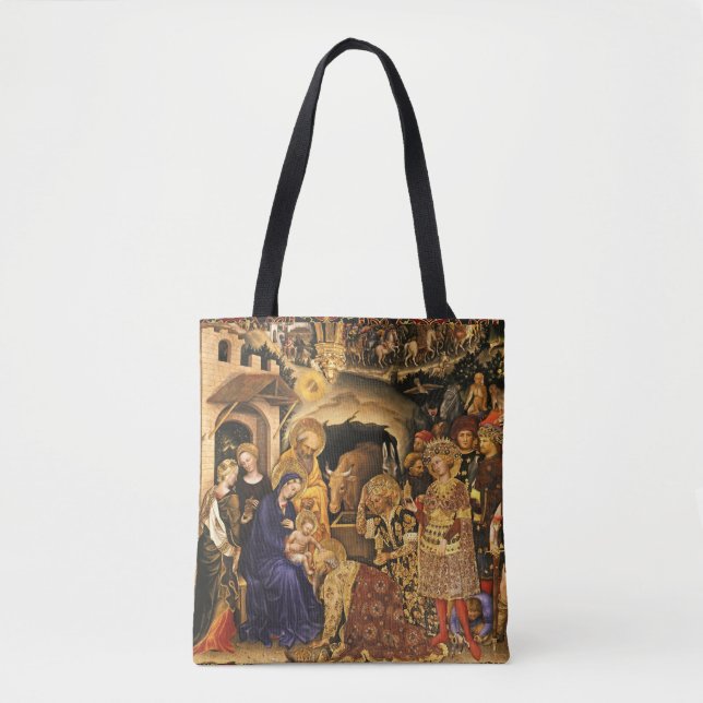 Bolsa Tote ADORAÇÃO DE MAGI Gentile Da Fabriano, Natal (Frente)