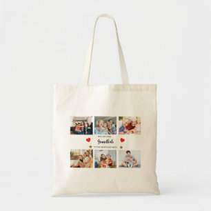 Bolsa Tote Adoramos nossa Colagem de Fotos de Ne