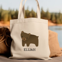 Adoráveis Ursos Marrons Personalizados para Crianç