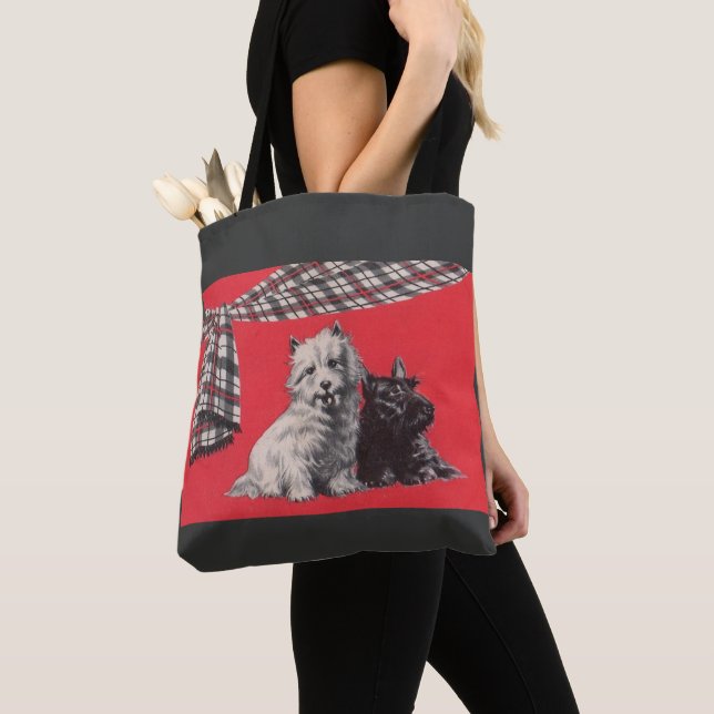 Bolsa Tote adorável impressão dos aperitivos escoceses (Close Up)