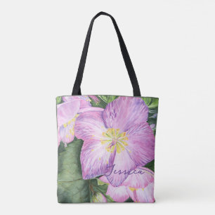 Bolsa Tote Adorável Lavanda Lenten Rosa Colorful
