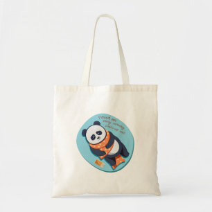 Bolsa Tote adorável panda precisa de chamada matinal