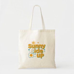Bolsa Tote Adorável Piada Positiva "Sol de Cara para Cima"