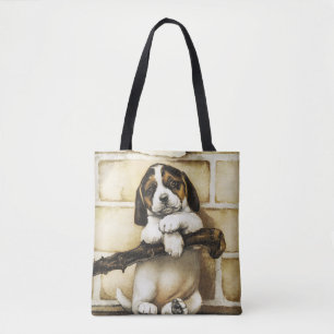 Bolsa Tote Adorável Puppy 