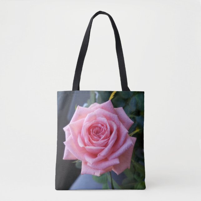 Bolsa Tote Adorei uma rosa rosa
