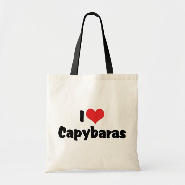 Bolsa Tote Adoro Capybaras do Coração (Frente)