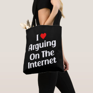 Bolsa Tote Adoro Discutir Na Internet Engraçado Cronicamente