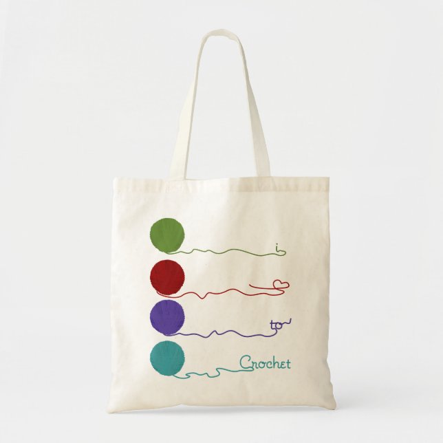 Bolsa Tote Adoro Saco de Crochet (Frente)