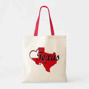 Bolsa Tote Adoro Texas Hearts Map Budget Tote Bag