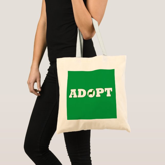 Bolsa Tote Adotar animais de estimação (Frente (produto))
