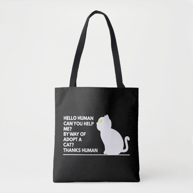 Bolsa Tote Adotar Um Gato (Frente)