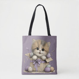 BOLSA TOTE ADOTÁVEIS GATINHOS TEMÁTICOS DE PÁSCOA ESQUISITOS