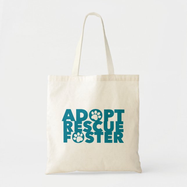 Bolsa Tote Adote Resgate de Animais de Estimação  (Frente)