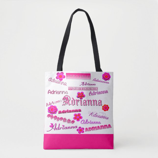 Bolsa Tote Adrianna Floral Pop Art (Frente)