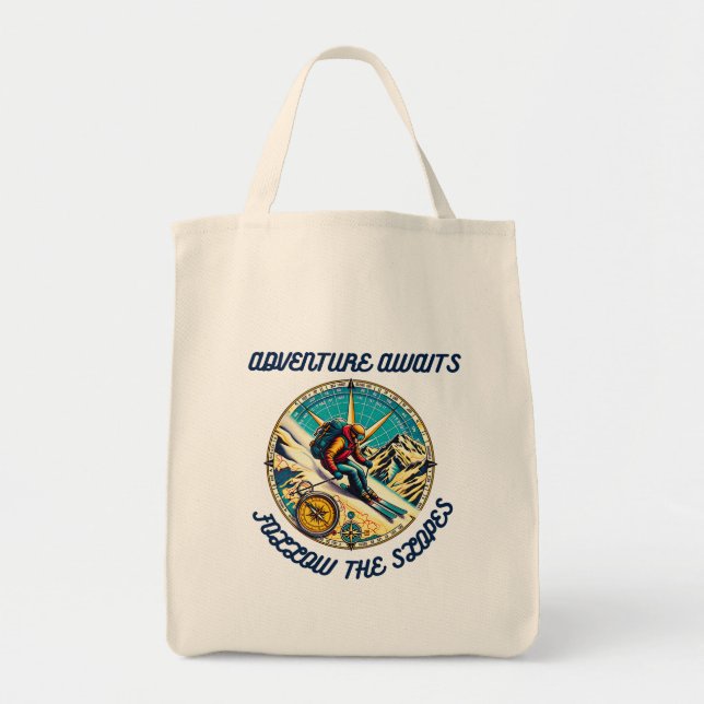 Bolsa Tote Adventure Aguarda a Viagem de Esqui Compass (Frente)