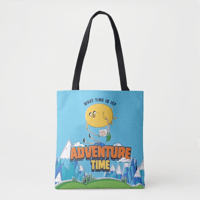 Bolsa Tote Adventure Time | Jake Floating With Finn (Frente)