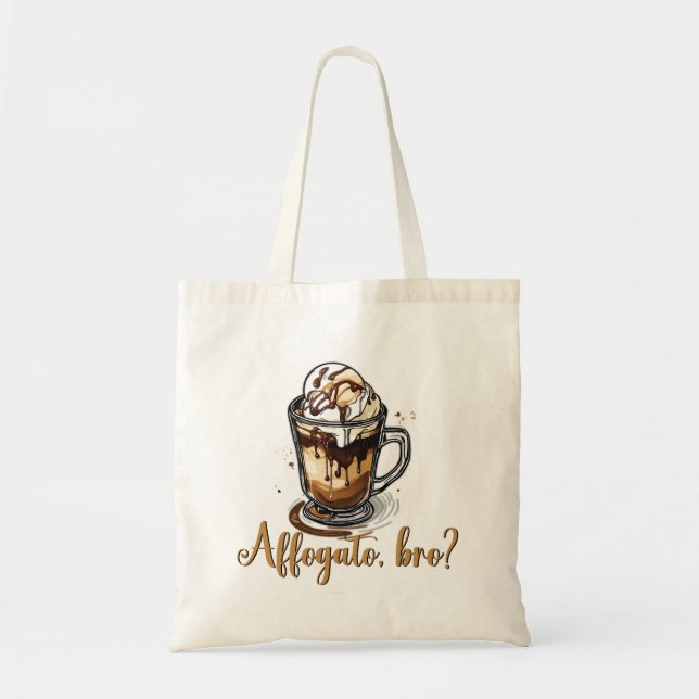 Bolsa Tote Affogato, mano? Café de Sorvete de café italiano? (Frente)
