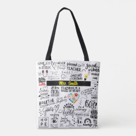 Bolsa Tote AFIRMAÇÕES DO PROFESSOR AO SACO - Personalizado