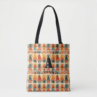 Bolsa Tote África Amhara Etiópia Padrão Étnico Geométrico 1