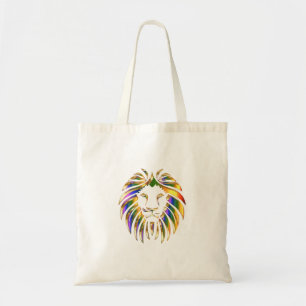 Bolsa Tote África Arte Animal Grande Gato Leão Cromático Colo
