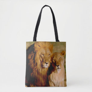 Bolsa Tote África, Namíbia, Okonjima. Leão & leoa