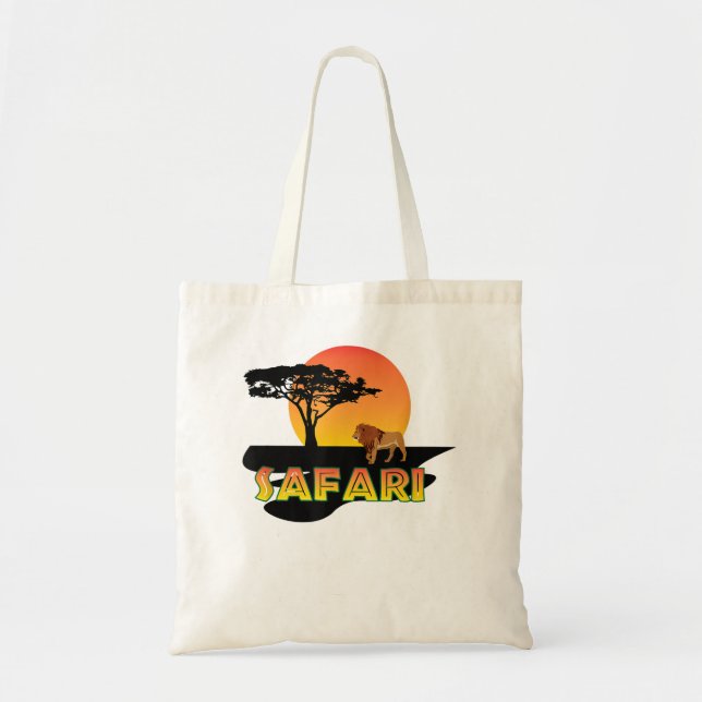 Bolsa Tote África Safari Lion Sunset (Frente)
