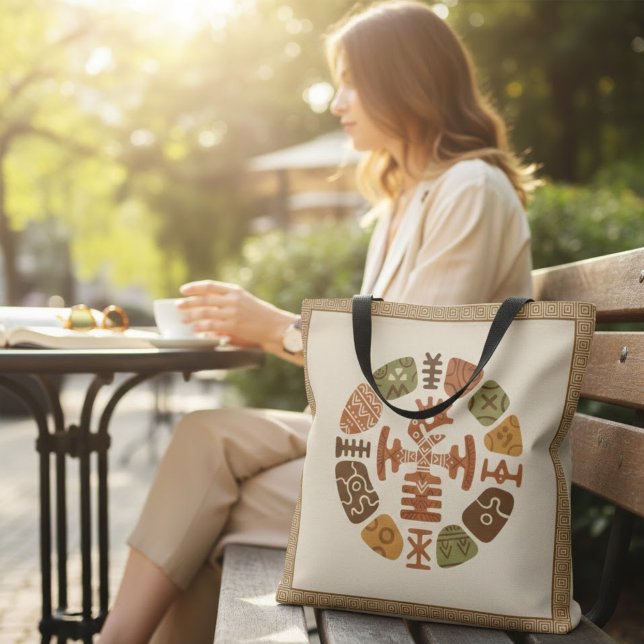 Bolsa Tote African Ethnic Motifs (Criador carregado)
