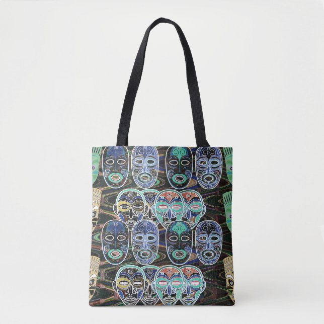 Bolsa Tote African Masks V1 (Frente)