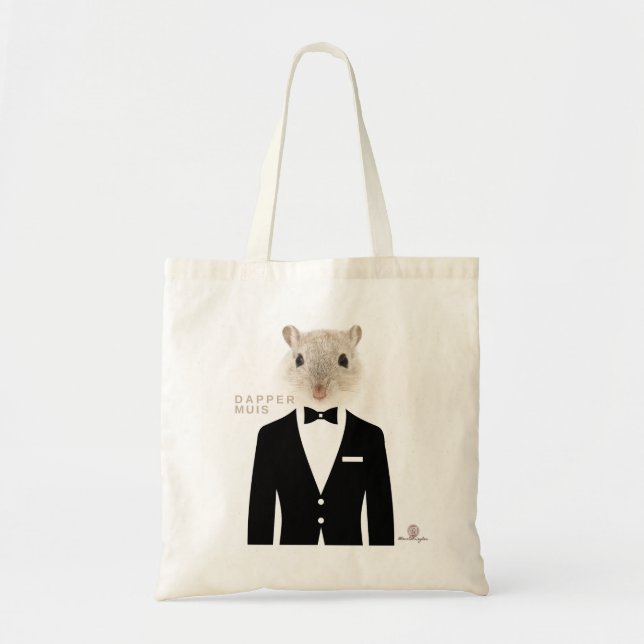 Bolsa Tote #AfrikaansIsLekker - Dapper Muis (Frente)