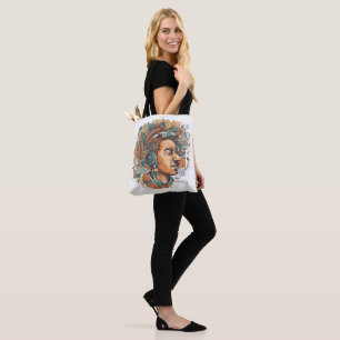 Bolsa Tote Afro Boho Queen - Colorida Artística