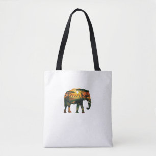 Bolsa Tote Afro-elefante Sunset Safari Natureza Amadurece Cam