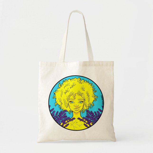 Bolsa Tote Afro Gemini Girl Tote Bag (Frente)