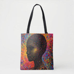 Bolsa Tote Afro Nebula Sussurro – Celebração da História Negr