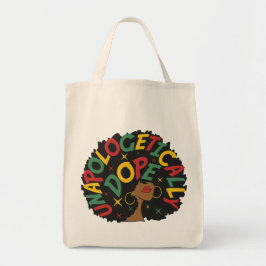 Bolsa Tote Afro Negro Afro-se sem desculpas